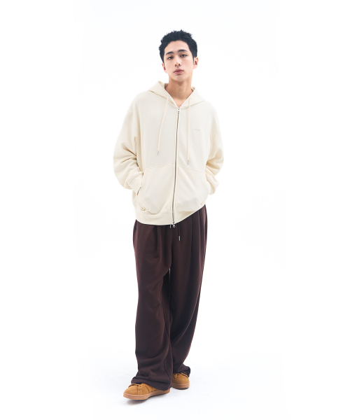 AMESWORLDWIDE(アメスワールドワイド)の「BASIC SMALL LOGO HOODIE ZIP UP CREAM(パーカー・レディース・その他・LARGE/SMALL/MEDIUM)」の7枚目の写真
