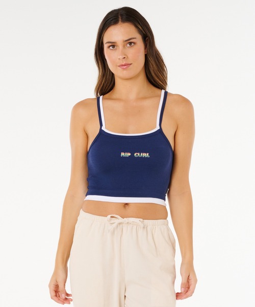 rip curl(リップカール)の「RIP CURL/リップカール タンクトップ ショート丈 0M9WTE(タンクトップ・レディース・オフホワイト/ダークネイビー・XS)」の7枚目の写真