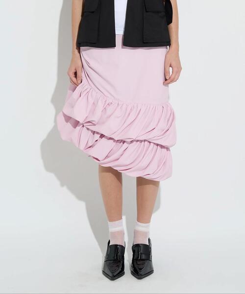 ANNA SUI NYC(アナ スイ エヌ ワイ シー)の「ANNA SUI NYC/アナ スイ エヌワイシー/ゴールドフィッシュスカート(スカート・レディース・ブラック/ピンク/ベージュ・F)」の3枚目の写真