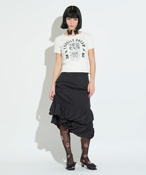 ANNA SUI NYC(アナ スイ エヌ ワイ シー)の「ANNA SUI NYC/アナ スイ エヌワイシー/ゴールドフィッシュスカート(スカート・レディース・ブラック/ピンク/ベージュ・F)」の22枚目の写真