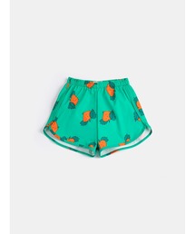 Curious Turnip all over swim trunks
