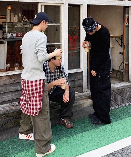 NOWLE(ノウル)の「【NOWLE】ヘンリーネック リブ ロングスリーブ Tシャツ / サーマル ロンT(Tシャツ/カットソー・メンズ・ホワイト/ブラック/グレー・SMALL/MEDIUM/LARGE/X-LARGE)」の16枚目の写真