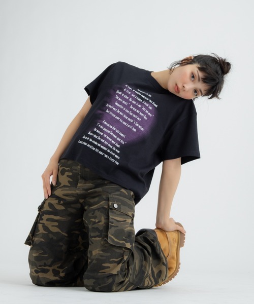 FLUKE HOLIC(フロックホリック)の「Heart embroidery logo TEE(Tシャツ/カットソー・レディース・ブラック/ホワイト/グレー・LARGE/MEDIUM/SMALL)」の20枚目の写真