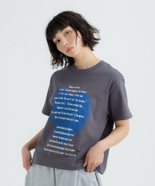FLUKE HOLIC(フロックホリック)の「Heart embroidery logo TEE(Tシャツ/カットソー・レディース・ブラック/ホワイト/グレー・LARGE/MEDIUM/SMALL)」の7枚目の写真
