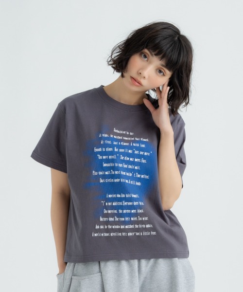 FLUKE HOLIC(フロックホリック)の「Heart embroidery logo TEE(Tシャツ/カットソー・レディース・ブラック/ホワイト/グレー・LARGE/MEDIUM/SMALL)」の10枚目の写真