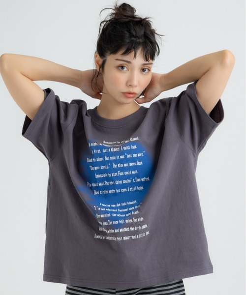 FLUKE HOLIC(フロックホリック)の「Heart embroidery logo TEE(Tシャツ/カットソー・レディース・ブラック/ホワイト/グレー・LARGE/MEDIUM/SMALL)」の11枚目の写真