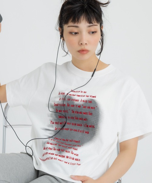 FLUKE HOLIC(フロックホリック)の「Heart embroidery logo TEE(Tシャツ/カットソー・レディース・ブラック/ホワイト/グレー・LARGE/MEDIUM/SMALL)」の13枚目の写真