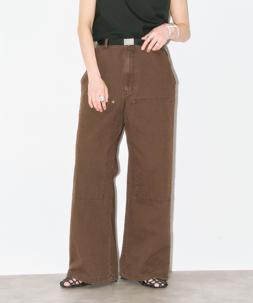 CITYSHOP(シティーショップ)の「KNEE PATCH パンツ(その他パンツ・レディース・ピンク/ブラック/ブラウン系その他・36/38)」の2枚目の写真