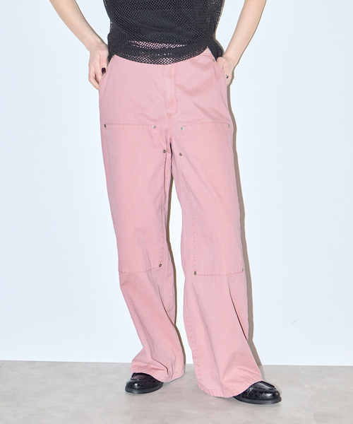 CITYSHOP(シティーショップ)の「KNEE PATCH パンツ(その他パンツ・レディース・ピンク/ブラック/ブラウン系その他・36/38)」の3枚目の写真