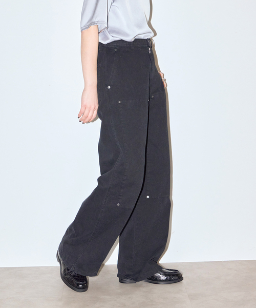 CITYSHOP(シティーショップ)の「KNEE PATCH パンツ(その他パンツ・レディース・ピンク/ブラック/ブラウン系その他・36/38)」の1枚目の写真