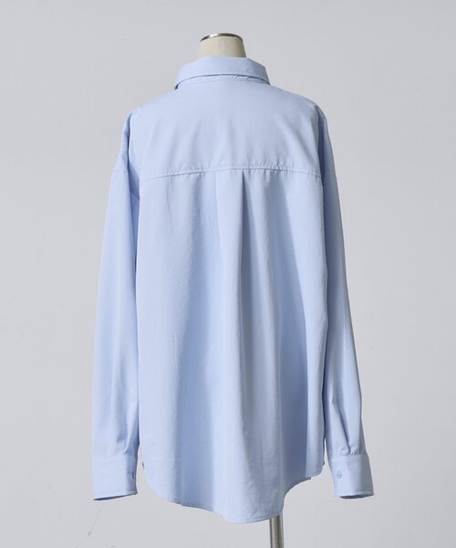 goocy（グーシー）の「合繊ツイルオーバーサイズシャツ（シャツ/ブラウス・レディース・ホワイト/ブルー/イエロー・FREE）」の20枚目の写真