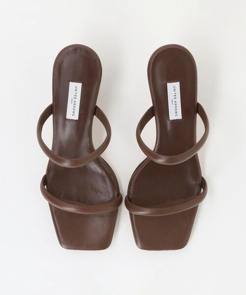 UNITED ARROWS（ユナイテッドアローズ）の「2ライン ミュール/サンダル（サンダル・レディース・オフホワイト/ブラック/ダークブラウン・36/37/35/37h/36h/35h/38）」の5枚目の写真