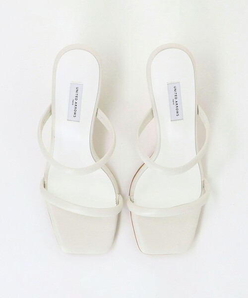 UNITED ARROWS（ユナイテッドアローズ）の「2ライン ミュール/サンダル（サンダル・レディース・オフホワイト/ブラック/ダークブラウン・36/37/35/37h/36h/35h/38）」の12枚目の写真