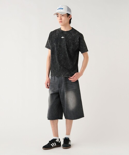 BEAMS HEART(ビームスハート)の「【6/18値下げ】メタリックプリント ワンポイントTシャツ(ユニセックス)(Tシャツ/カットソー・メンズ・ブラック/ベージュ・LARGE/SMALL/MEDIUM)」の4枚目の写真