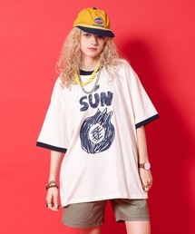 a.p.o.v.（エーピーオービー）の「a.p.o.v. プリントリンガーTシャツ（Tシャツ/カットソー）」