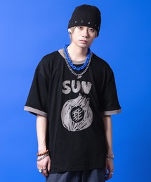 a.p.o.v.（エーピーオービー）の「a.p.o.v. プリントリンガーTシャツ（Tシャツ/カットソー）」