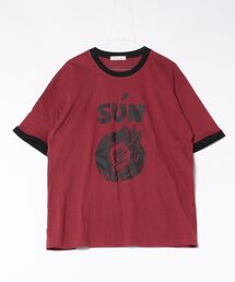 a.p.o.v.（エーピーオービー）の「a.p.o.v. 落書きプリントオーバーサイズリンガーTシャツ（Tシャツ/カットソー）」