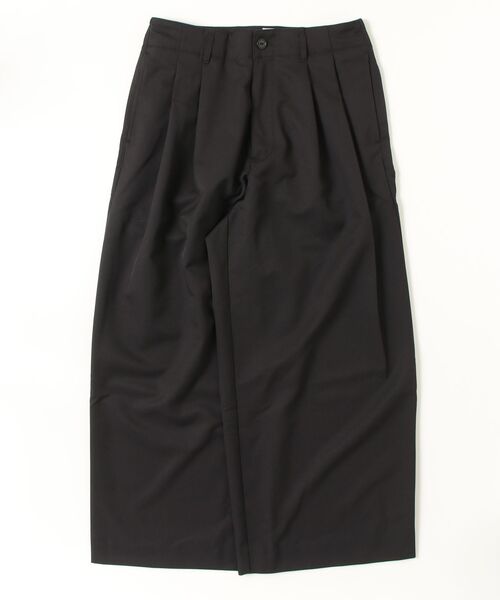 VOAAOV（ヴォアーブ）の「【VOAAOV】ROUTINE Tuck Wide Pants（スラックス・メンズ・ベージュ/ネイビー/ライトグレー/ブラック・1/0）」の14枚目の写真