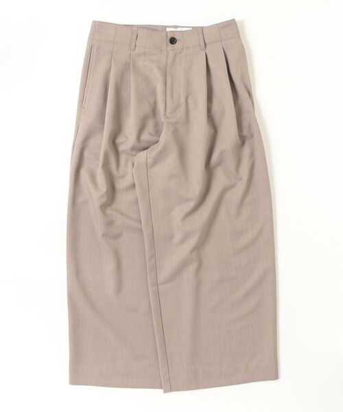 VOAAOV（ヴォアーブ）の「【VOAAOV】ROUTINE Tuck Wide Pants（スラックス・メンズ・ベージュ/ネイビー/ライトグレー/ブラック・1/0）」の15枚目の写真