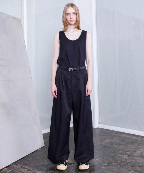 VOAAOV（ヴォアーブ）の「【VOAAOV】ROUTINE Tuck Wide Pants（スラックス・メンズ・ベージュ/ネイビー/ライトグレー/ブラック・1/0）」の6枚目の写真