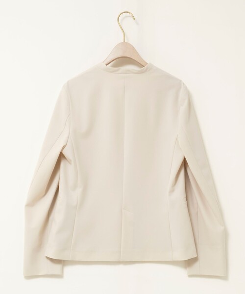 NOLLEY’S Sophi(ノーリーズソフィ)の「《セットアップ対応》ウォッシャブル2WAYツイルストレッチジャケット(ノーカラージャケット・レディース・ブラック/ベージュ・36/38/40)」の20枚目の写真