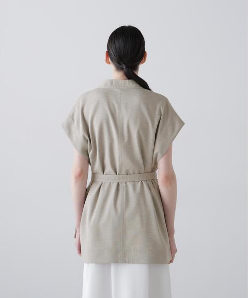 ADORE（アドーア）の「◆ナチュラルオックスブラウス（シャツ/ブラウス・レディース・ベージュ/ネイビー・38）」の3枚目の写真