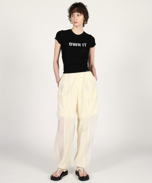 PRANK PROJECT(プランクプロジェクト)の「【2026Summer Pre-Order】シアーリップストップトラックパンツ / Sheer Ripstop Track Pants(その他パンツ・レディース・ホワイト/グレー/ブラック・38/36)」の6枚目の写真