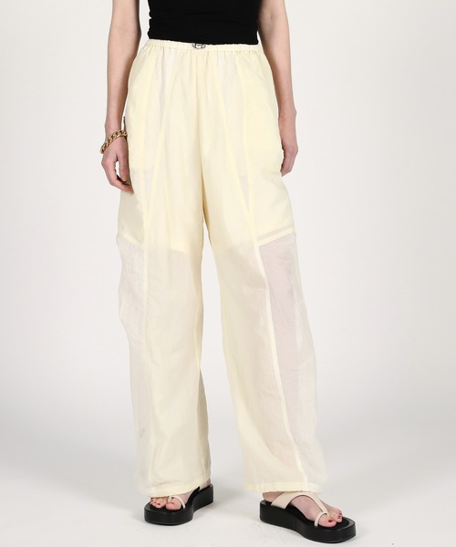 PRANK PROJECT(プランクプロジェクト)の「【2026Summer Pre-Order】シアーリップストップトラックパンツ / Sheer Ripstop Track Pants(その他パンツ・レディース・ホワイト/グレー/ブラック・38/36)」の5枚目の写真