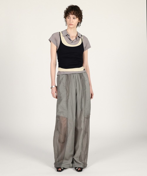 PRANK PROJECT(プランクプロジェクト)の「【2026Summer Pre-Order】シアーリップストップトラックパンツ / Sheer Ripstop Track Pants(その他パンツ・レディース・ホワイト/グレー/ブラック・38/36)」の9枚目の写真