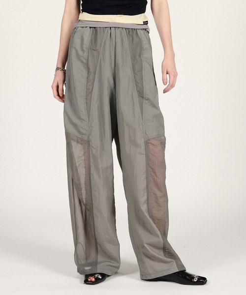 PRANK PROJECT(プランクプロジェクト)の「【2026Summer Pre-Order】シアーリップストップトラックパンツ / Sheer Ripstop Track Pants(その他パンツ・レディース・ホワイト/グレー/ブラック・38/36)」の7枚目の写真