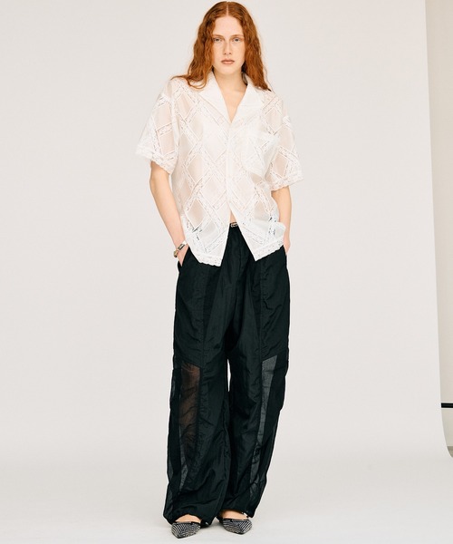 PRANK PROJECT(プランクプロジェクト)の「【2026Summer Pre-Order】シアーリップストップトラックパンツ / Sheer Ripstop Track Pants(その他パンツ・レディース・ホワイト/グレー/ブラック・38/36)」の16枚目の写真