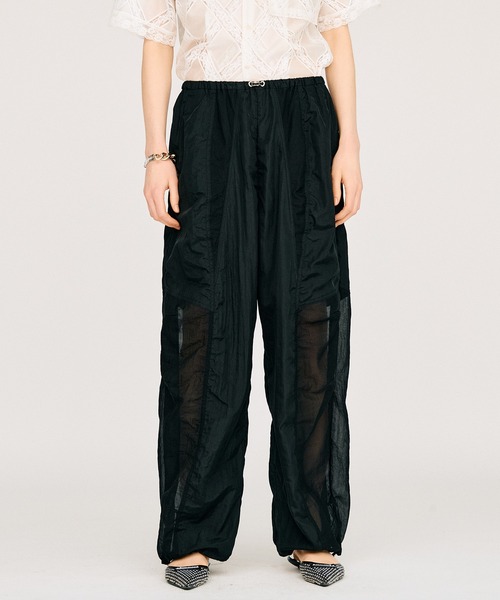 PRANK PROJECT(プランクプロジェクト)の「【2026Summer Pre-Order】シアーリップストップトラックパンツ / Sheer Ripstop Track Pants(その他パンツ・レディース・ホワイト/グレー/ブラック・38/36)」の14枚目の写真