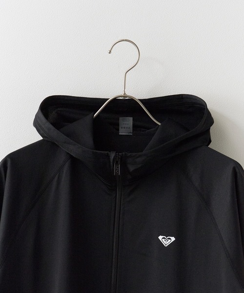 ROXY(ロキシー)の「ROXY/ロキシー HISTORICAL LOGO HOODIE ジップラッシュフーディ 2026年春夏(パーカー・レディース・ホワイト/ブラック・S/M/L)」の5枚目の写真