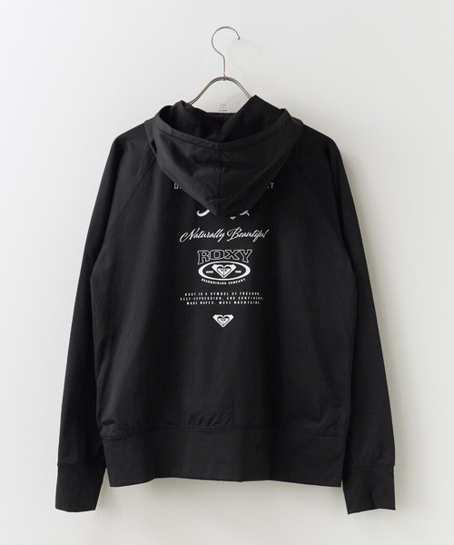 ROXY(ロキシー)の「ROXY/ロキシー HISTORICAL LOGO HOODIE ジップラッシュフーディ 2026年春夏(パーカー・レディース・ホワイト/ブラック・S/M/L)」の4枚目の写真