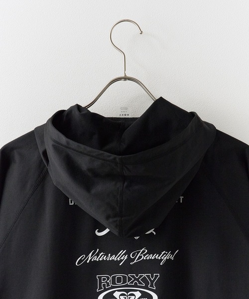 ROXY(ロキシー)の「ROXY/ロキシー HISTORICAL LOGO HOODIE ジップラッシュフーディ 2026年春夏(パーカー・レディース・ホワイト/ブラック・S/M/L)」の13枚目の写真