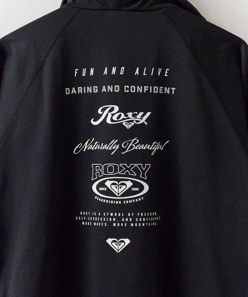 ROXY(ロキシー)の「ROXY/ロキシー HISTORICAL LOGO HOODIE ジップラッシュフーディ 2026年春夏(パーカー・レディース・ホワイト/ブラック・S/M/L)」の15枚目の写真