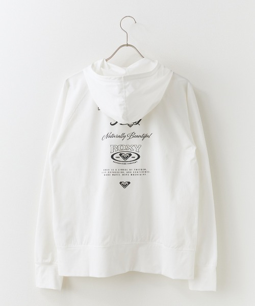 ROXY(ロキシー)の「ROXY/ロキシー HISTORICAL LOGO HOODIE ジップラッシュフーディ 2026年春夏(パーカー・レディース・ホワイト/ブラック・S/M/L)」の3枚目の写真