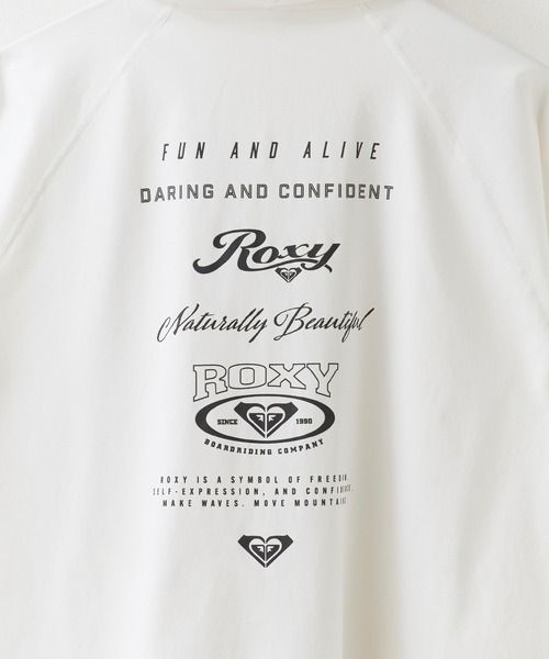 ROXY(ロキシー)の「ROXY/ロキシー HISTORICAL LOGO HOODIE ジップラッシュフーディ 2026年春夏(パーカー・レディース・ホワイト/ブラック・S/M/L)」の14枚目の写真