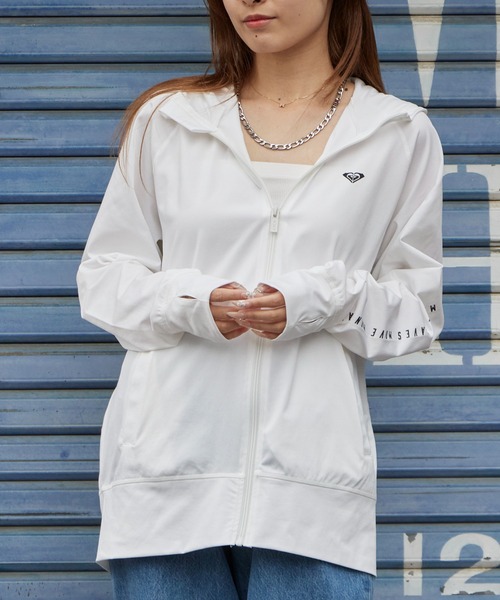 ROXY(ロキシー)の「ROXY/ロキシー HISTORICAL LOGO HOODIE ジップラッシュフーディ 2026年 夏 夏服(パーカー・レディース・ホワイト/ブラック・S/M/L)」の18枚目の写真