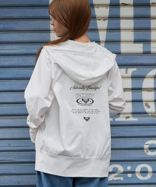 ROXY(ロキシー)の「ROXY/ロキシー HISTORICAL LOGO HOODIE ジップラッシュフーディ 2026年 夏 夏服(パーカー・レディース・ホワイト/ブラック・S/M/L)」の20枚目の写真
