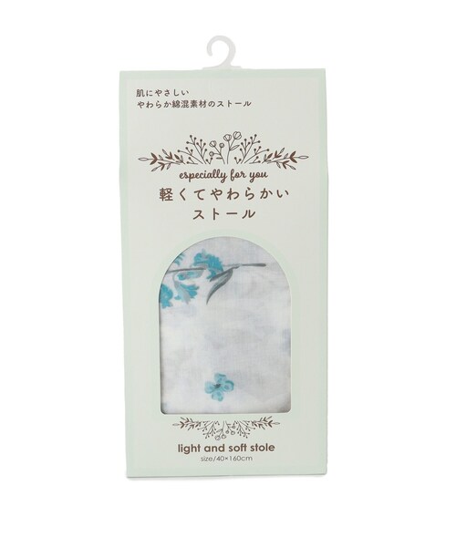 ITS'DEMO(イッツデモ)の「箱入りグラデフラワーストール(ストール/ショール・レディース・ブルー系5/ピンク系その他・00)」の5枚目の写真