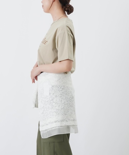 LUCA/LADY LUCK LUCA(ルカ/レディラックルカ)の「LC/LLL 筆記体ロゴTシャツ(Tシャツ/カットソー・レディース・チャコールグレー/オフホワイト/ベージュ・FREE)」の18枚目の写真