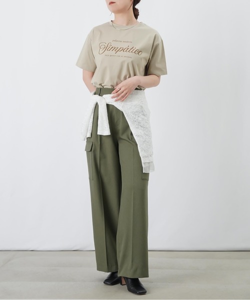 LUCA/LADY LUCK LUCA(ルカ/レディラックルカ)の「LC/LLL 筆記体ロゴTシャツ(Tシャツ/カットソー・レディース・チャコールグレー/オフホワイト/ベージュ・FREE)」の17枚目の写真