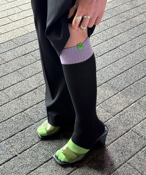 CITYSHOP(シティーショップ)の「KIOSK SOCKS by CITYSHOP:靴下(ソックス/靴下・レディース・ブラック・FREE)」の1枚目の写真