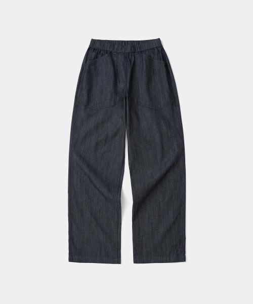 UNIFORM BRIDGE(ユニフォームブリッジ)の「banding denim pants wide fit rinsed(デニムパンツ・メンズ・その他・MEDIUM/LARGE/X-LARGE/XX-LARGE)」の1枚目の写真