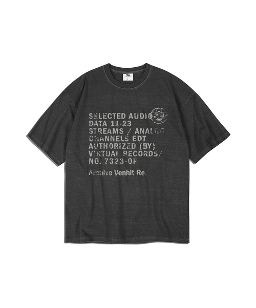 VENHIT(ベンヒット)の「DATA11-23 ピグメント半袖Tシャツ(Tシャツ/カットソー・レディース・ピンク/チャコール・MEDIUM/LARGE/X-LARGE)」の2枚目の写真