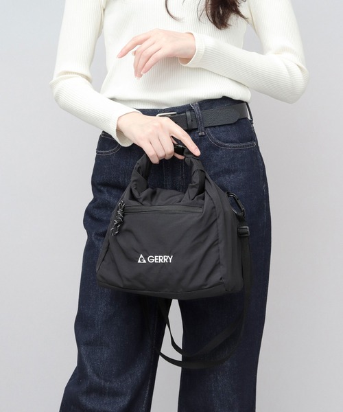 GERRY（ジェリー）の「撥水加工 リップストップナイロン 4WAY マルチミニショルダーバッグ ハンドバッグ（ショルダーバッグ・メンズ・ブラック・FREE）」の3枚目の写真