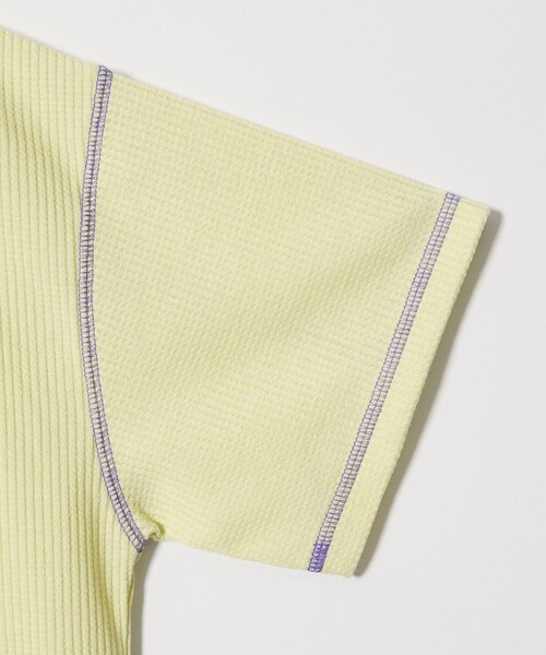 green label relaxing(グリーンレーベルリラクシング)の「【スタメンシリーズ】ドライワッフル 配色ステッチ Tシャツ / キッズ 100cm-160cm(Tシャツ/カットソー・キッズ・ライトブルー/ダークグレー/イエロー・130cm/120cm/110cm/100cm/160cm/150cm/140cm)」の15枚目の写真
