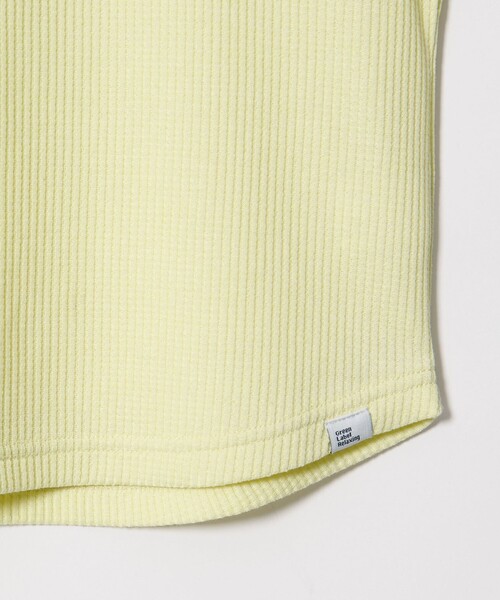 green label relaxing(グリーンレーベルリラクシング)の「【スタメンシリーズ】ドライワッフル 配色ステッチ Tシャツ / キッズ 100cm-160cm(Tシャツ/カットソー・キッズ・ライトブルー/ダークグレー/イエロー・130cm/120cm/110cm/100cm/160cm/150cm/140cm)」の16枚目の写真