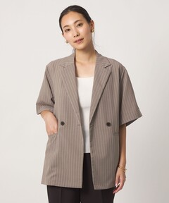 UNISEX》【TAKEMI】Wide Corduroy Prime-Over Double Tailored Jacket